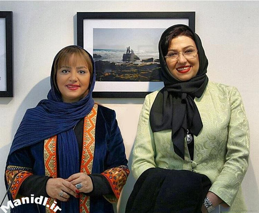 عکس لیلا برخورداری و معصومه کریمی در نمایشگاه عکس زمستان است
