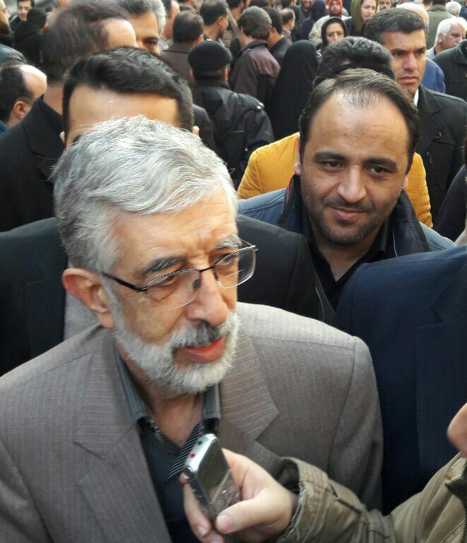 درحاشیه مراسم تشییع پیکر حضرت آیت الله هاشمی رفسنجانی مهندس وحید کاظم زاده قاضی جهانی  در کنار دکتر غلامعلی حداد عادل عضو مجمع تشخیص مصلحت نظام ایران،  رئیس فرهنگستان زبان و ادب فارسی ایران  و رئیس سابق مجلس شورای اسلامی  