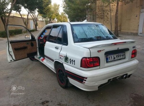 پراید اسپرت سفید بی نظیر