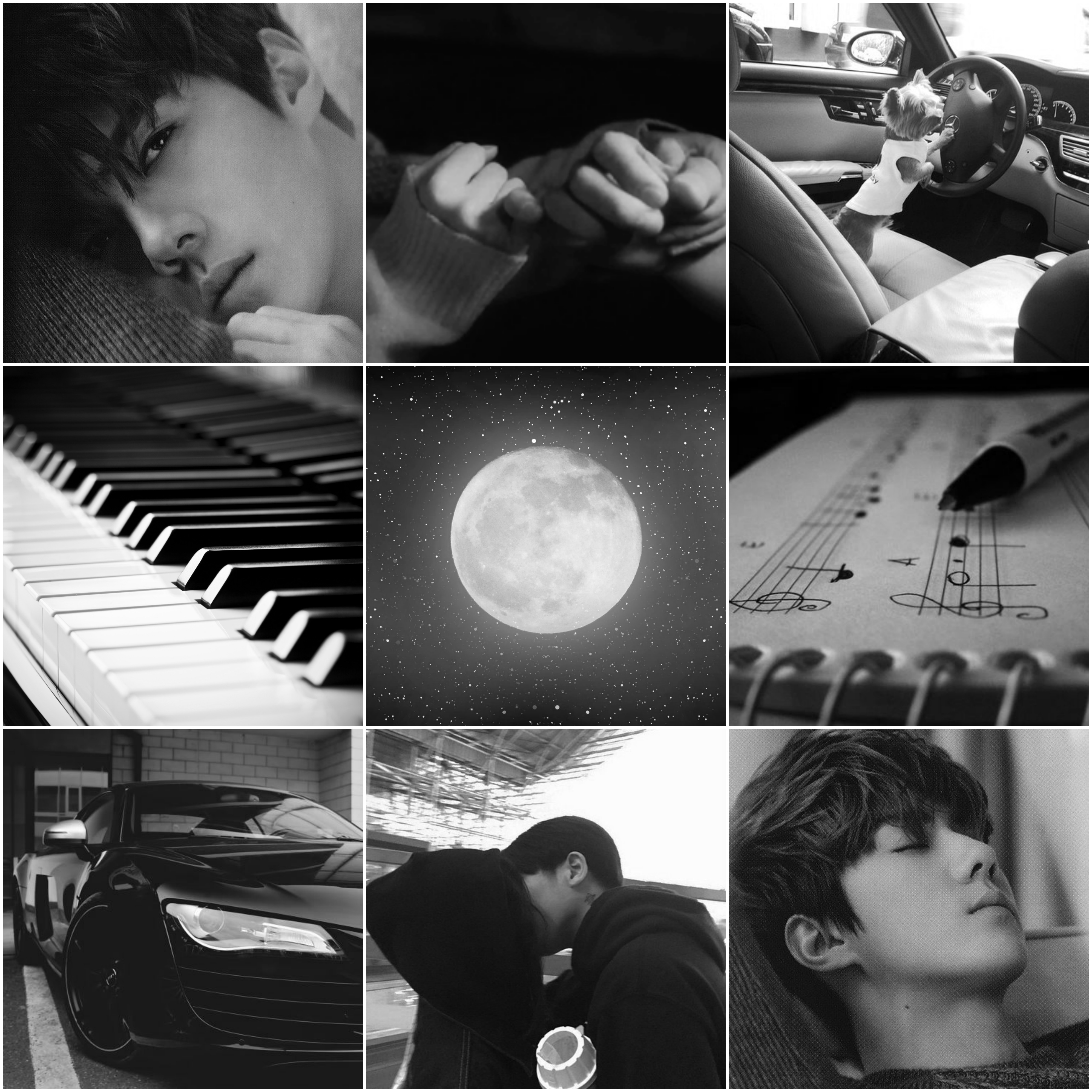 مود بورد سهون-سهون- وی وی-sehun - vivi - exo - mood board