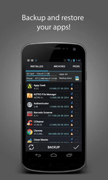 نرم افزار بک آپ از گوشی و تبلت اندروید Android Easy Backup & Restore