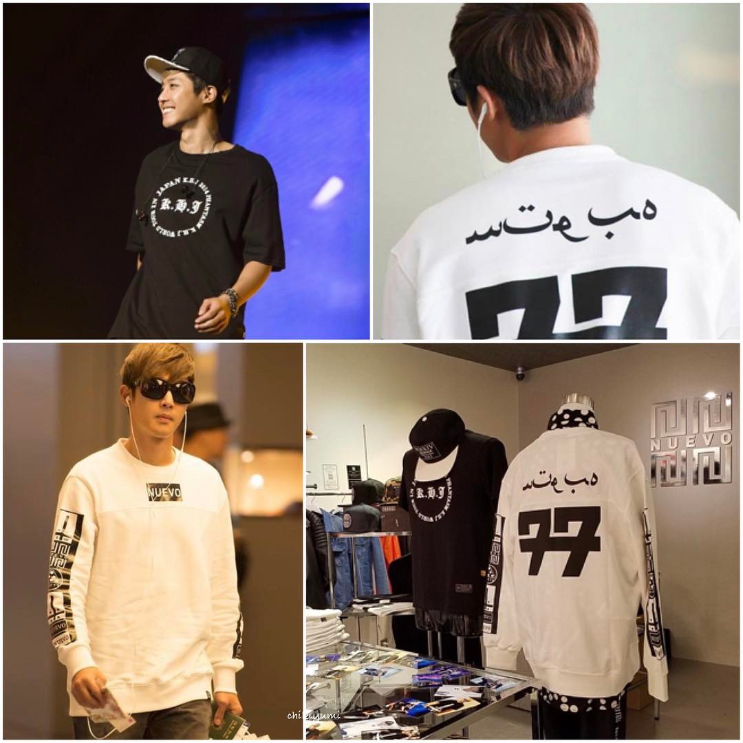 KHJ 2014 World Tour Phantasm clothes are displayed in Nuevo Shibuya 109 Men shop