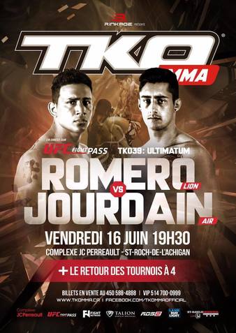دانلود رویداد TKO 39 Romero vs Jourdain + ریلیز 720p