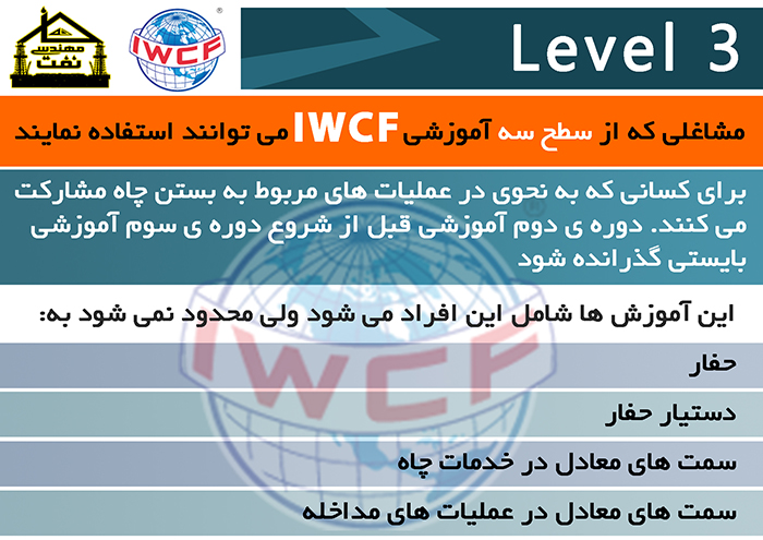 دوره IWCF سطح 3 سطح 3