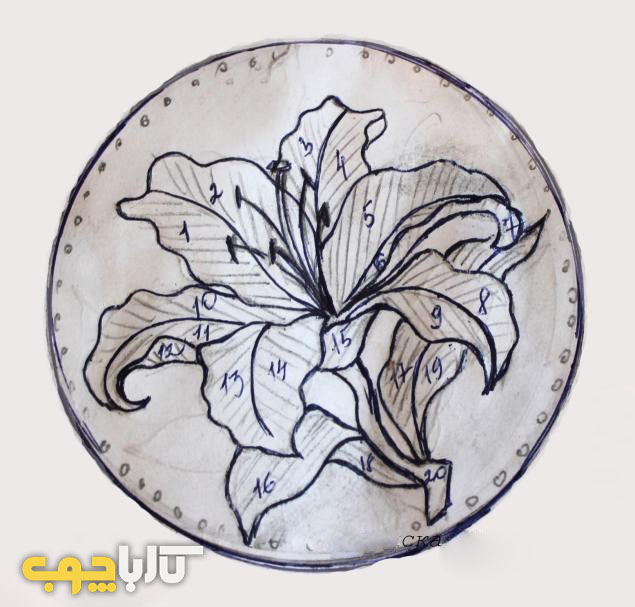 آموزش معرق ساقه گندم,معرق کاری