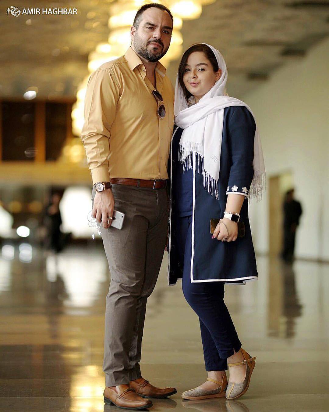 عکس زیبای شهرام قائدی با دخترش