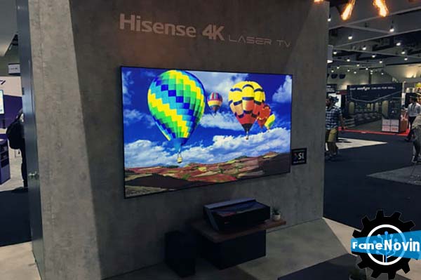 HISENSE از تلویزیون لیزری خود رونمایی کرد tk k,dk فن نوین fanenovin