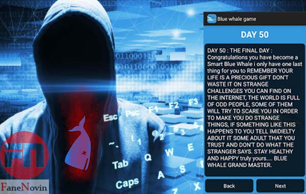 مراحل بازی نهنگ آبی ؛ چالش 50 روزه تا خودکشی به دستور نهنگ آبی ! tk k,dk فن نوین blu whale