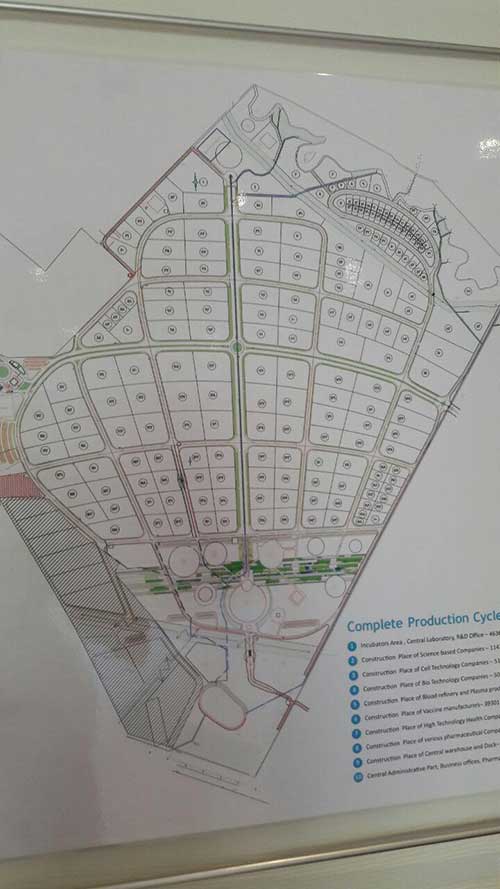 نقشه شهرك صنعتي دارويي بركت