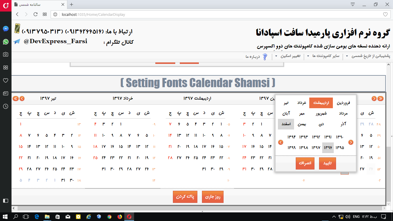 devexpress farsi devexpress