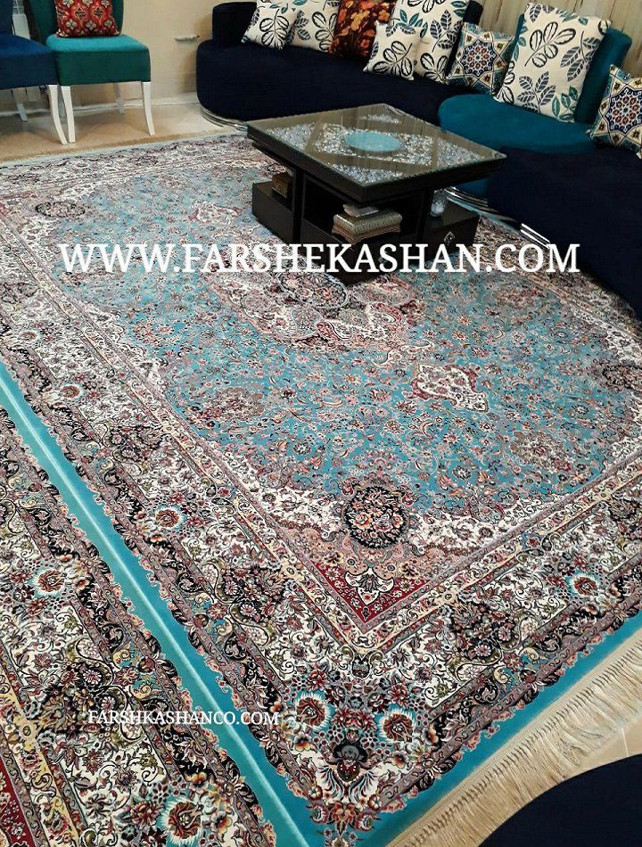 فرش طرح سالاری ابی