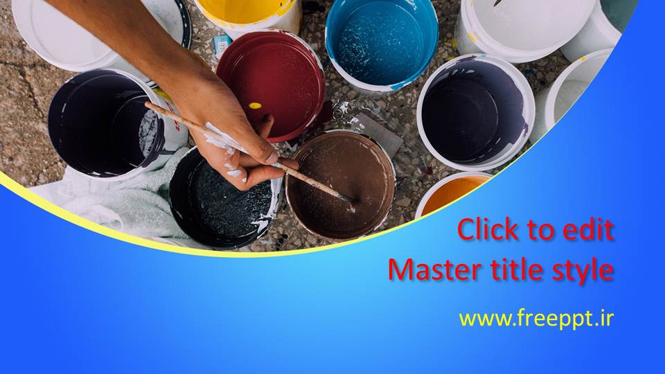 قالب پاورپوینت رنگ آمیز قالب پاورپوینت رنگ آمیز