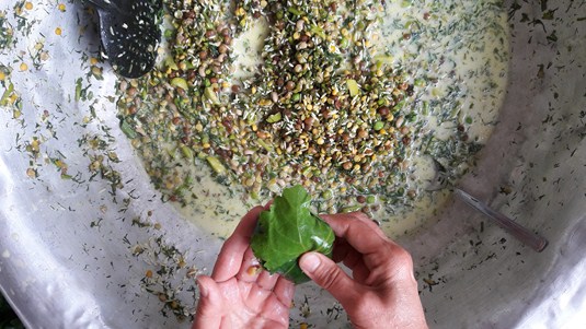 دلمه قهدریجانی غذاهای سنتی قهدریجان