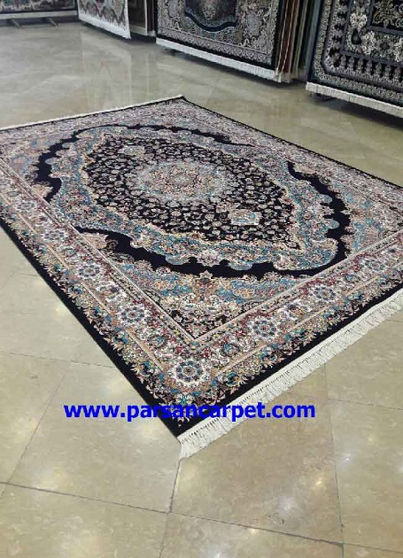فرش ماشینی سورمه ای