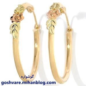 گوشواره حلقه ای طلا