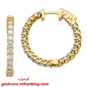 گوشواره حلقه ای طلا