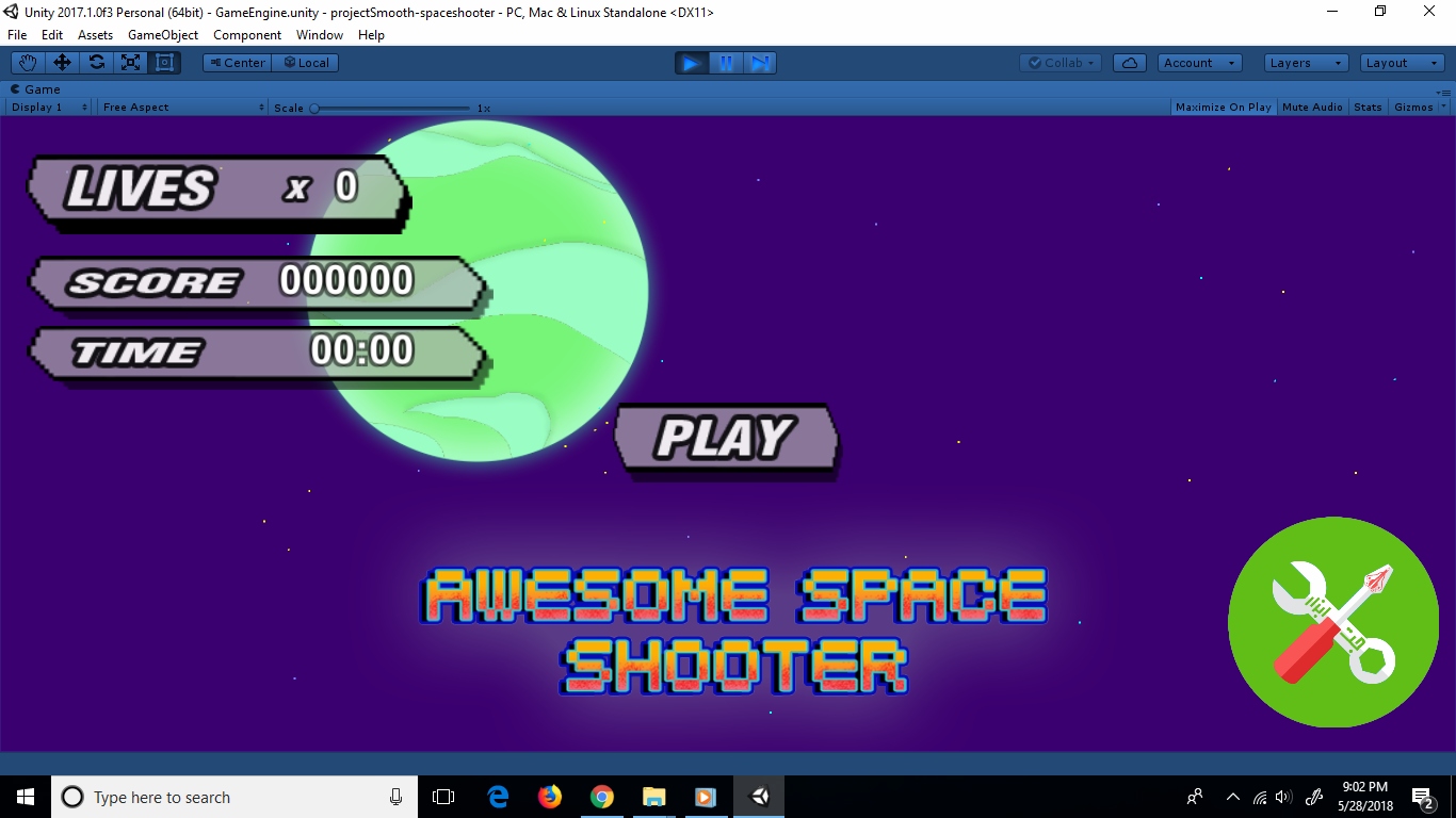 پروژه کامل SPACE SHOOTER