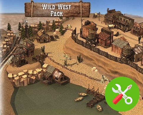 محیط یونیتی WRP Wild West Asset Pack