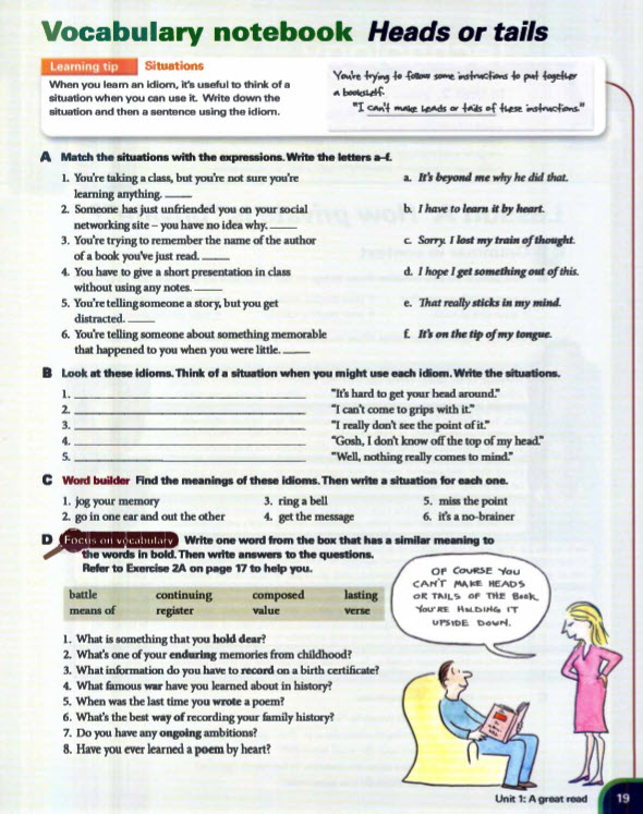 Viewpoint 2 Unit 1 Vocabulary Notebook Viewpoint 2 Unit 1 Vocabulary Notebook