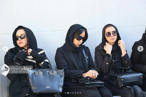 حضور هنرمندان در مراسم تشییع همسر مرحوم زیبا بروفه