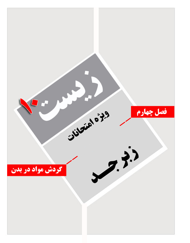 جزوه زیست دهم فصل چهارم گردش مواد در بدن