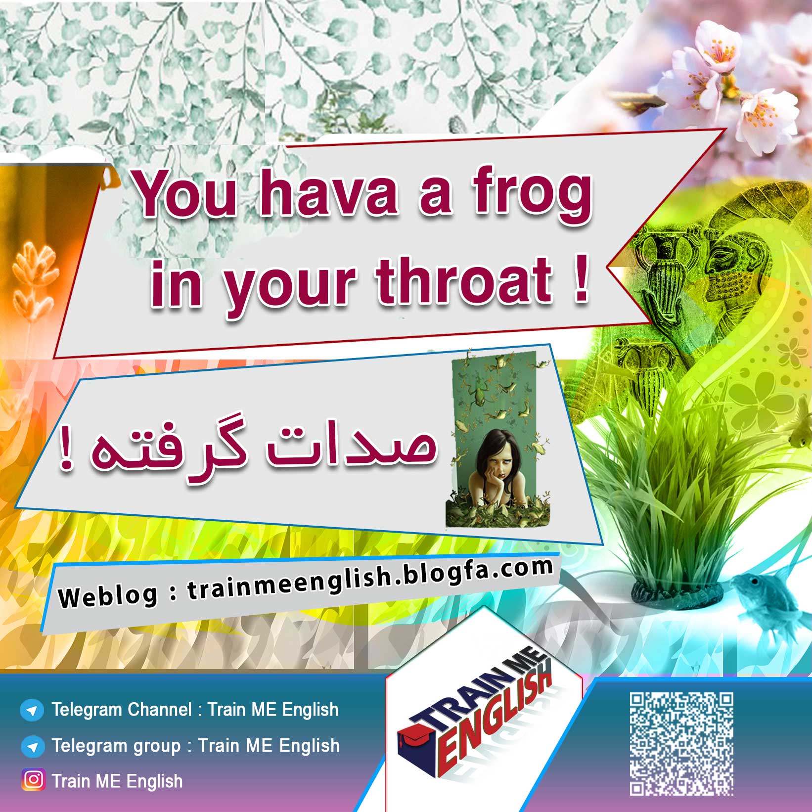 صدات گرفته به انگلیسی