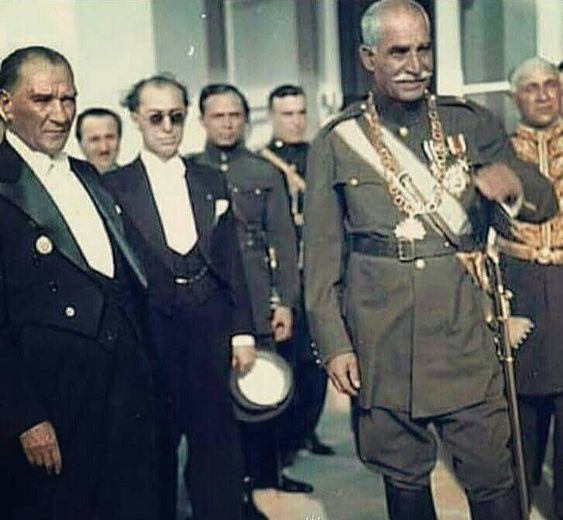 رضا شاه و آتاتورک 1 رضا شاه کبیر با رهبر ترکیه اتاتورک